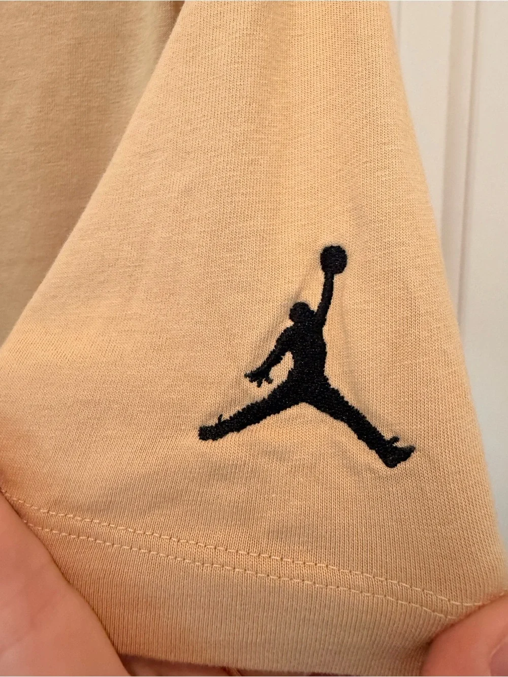Jordan Flight MVP Men's T-Shirt - Sesame/Sundial/ Black Graphic Tee Size S